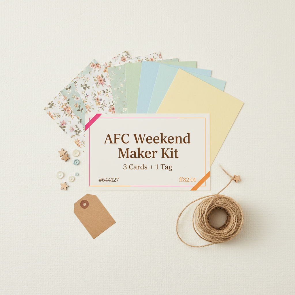 AFC Craft & Connect Weekend Maker Kit thumbnail (3 Cards + 1 Tag)